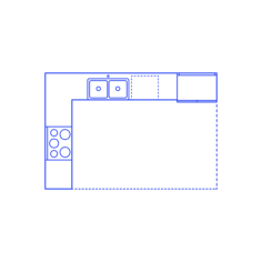 Layouts Kitchens L Shape Kitchen Outline Svg Vector, Free Vectors File